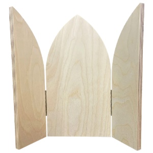 Trekell Wooden Panel 12" Gothic Arch Altar