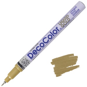 Marvy Uchida DecoColor Paint Marker Extra Fine Gold