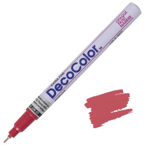 Marvy Uchida DecoColor Paint Marker Extra Fine Red