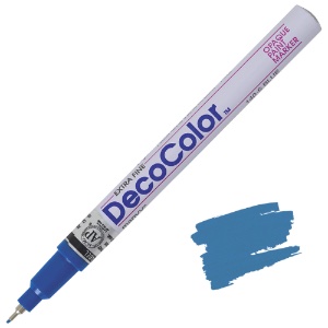 Marvy Uchida DecoColor Paint Marker Extra Fine Blue