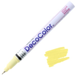 Marvy Uchida DecoColor Paint Marker Extra Fine Cream Yellow