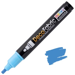 Marvy Uchida DecoFabric Opaque Paint Marker Light Blue