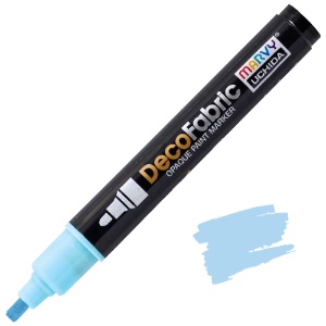 Marvy Uchida DecoFabric Opaque Paint Marker Fluorescent Blue