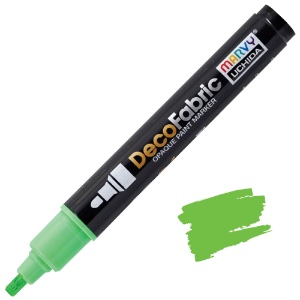Marvy Uchida DecoFabric Opaque Paint Marker Fluorescent Green