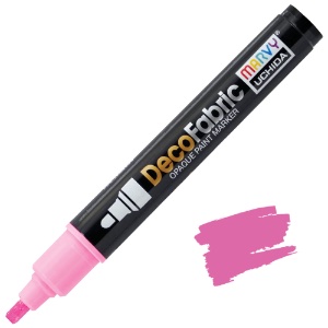 Marvy Uchida DecoFabric Opaque Paint Marker Fluorescent Pink