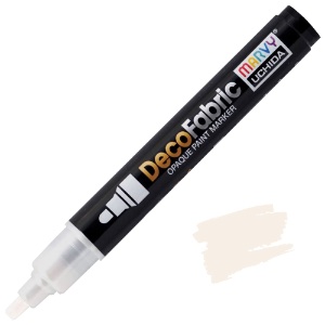 Marvy Uchida DecoFabric Opaque Paint Marker Pearl White
