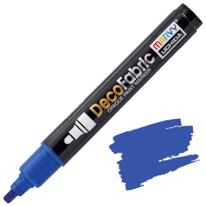 Marvy Uchida DecoFabric Opaque Paint Marker Blue
