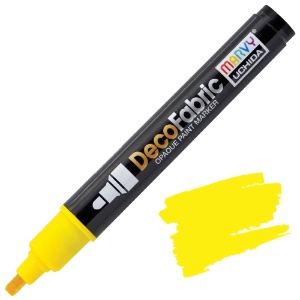 Marvy Uchida DecoFabric Opaque Paint Marker Yellow