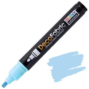 Marvy Uchida DecoFabric Opaque Paint Marker Fluorescent Blue