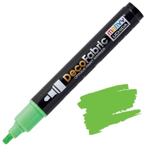 Marvy Uchida DecoFabric Opaque Paint Marker Fluorescent Green