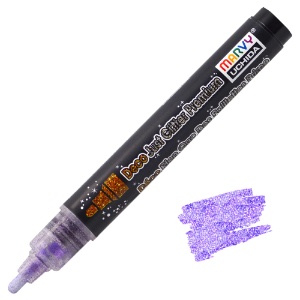 Marvy Uchida DecoFabric Just Glitter Premium Marker Glitter Violet