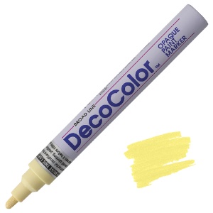 Marvy Uchida DecoColor Paint Marker Broad Cream Yellow