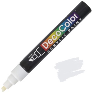Marvy Uchida DecoColor Acrylic Marker Chisel White