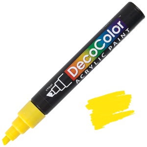 Marvy Uchida DecoColor Acrylic Marker Chisel Yellow