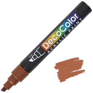 Marvy Uchida DecoColor Acrylic Marker Chisel Brown