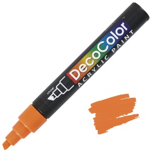 Marvy Uchida DecoColor Acrylic Marker Chisel Orange