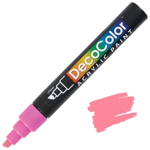 Marvy Uchida DecoColor Acrylic Marker Chisel Pink