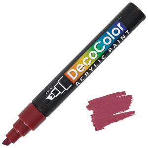 Marvy Uchida DecoColor Acrylic Marker Chisel English Red