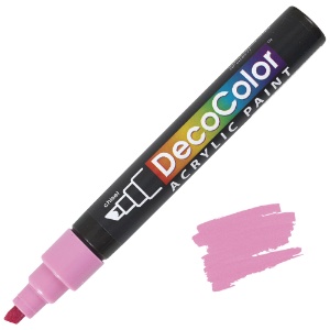 Marvy Uchida DecoColor Acrylic Marker Chisel Bubblegum