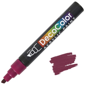 Marvy Uchida DecoColor Acrylic Marker Chisel Aubergine