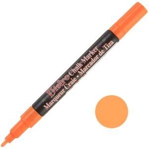 Marvy Uchida Bistro Chalk Marker Fine Fluorescent Orange