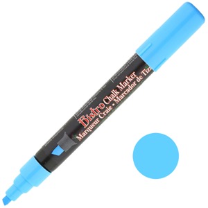 Marvy Uchida Bistro Chalk Marker Chisel Fluorescent Blue