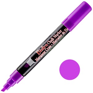 Marvy Uchida Bistro Chalk Marker Chisel Fluorescent Violet