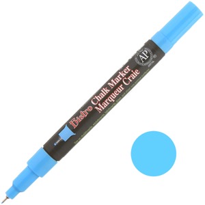 Marvy Uchida Bistro Chalk Marker Extra Fine Fluorescent Blue