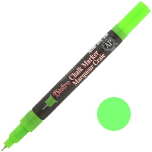 Marvy Uchida Bistro Chalk Marker Extra Fine Fluorescent Green