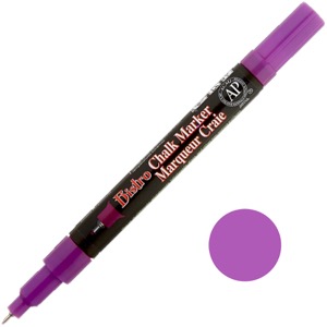Marvy Uchida Bistro Chalk Marker Extra Fine Fluorescent Violet