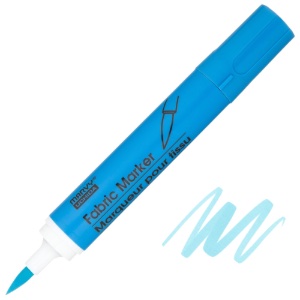 Marvy Uchida Fabric Brush Marker Fluorescent Blue