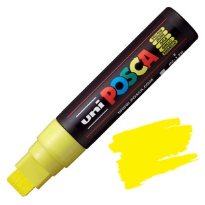 Uni POSCA PC-17K Acrylic Paint Marker Extra Broad 15mm Yellow
