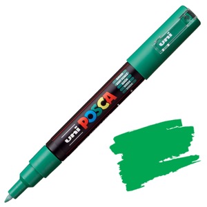 Uni POSCA PC-1M Acrylic Paint Marker Extra Fine 0.7mm Green