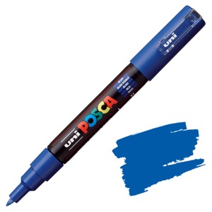 Uni POSCA PC-1M Acrylic Paint Marker Extra Fine 0.7mm Blue