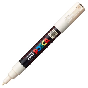 Uni POSCA PC-1M Acrylic Paint Marker Extra Fine 0.7mm Ivory