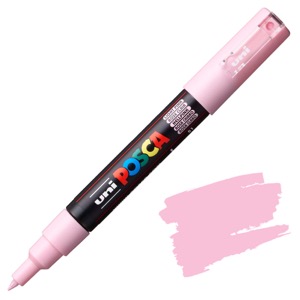 Uni POSCA PC-1M Acrylic Paint Marker Extra Fine 0.7mm Light Pink