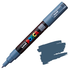 Uni POSCA PC-1M Acrylic Paint Marker Extra Fine 0.7mm Slate Grey