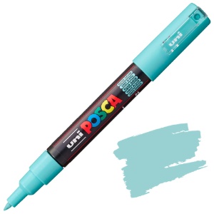 Uni POSCA PC-1M Acrylic Paint Marker Extra Fine 0.7mm Aqua Green
