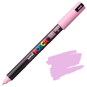Uni POSCA PC-1MR Metal Tip Acrylic Paint Marker 0.7mm Light Pink
