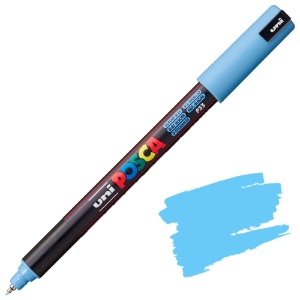 Uni POSCA PC-1MR Metal Tip Acrylic Paint Marker 0.7mm Glacier Blue