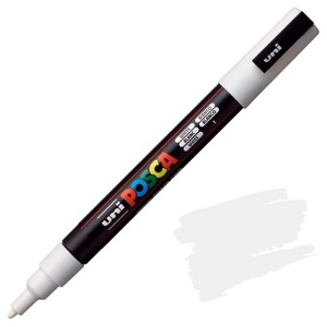 Uni POSCA PC-3M Acrylic Paint Marker Fine Bullet 1.3mm White