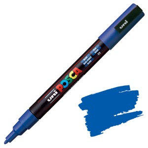Uni POSCA PC-3M Acrylic Paint Marker Fine Bullet 1.3mm Blue