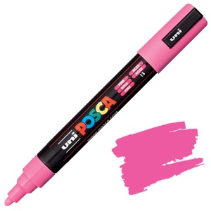 Uni POSCA PC-5M Acrylic Paint Marker Medium Bullet 2.5mm Pink