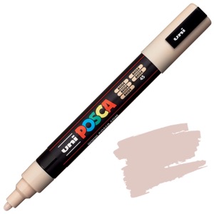 Uni POSCA PC-5M Acrylic Paint Marker Medium Bullet 2.5mm Beige