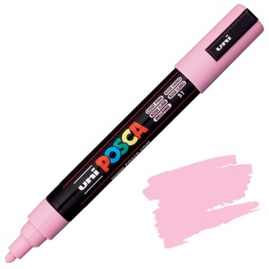 Uni POSCA PC-5M Acrylic Paint Marker Medium Bullet 2.5mm Light Pink