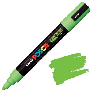 Uni POSCA PC-5M Acrylic Paint Marker Medium Bullet 2.5mm Apple Green