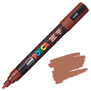 Uni POSCA PC-5M Acrylic Paint Marker Medium Bullet 2.5mm Cacao Brown
