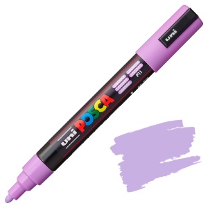Uni POSCA PC-5M Acrylic Paint Marker Medium Bullet 2.5mm Lavender