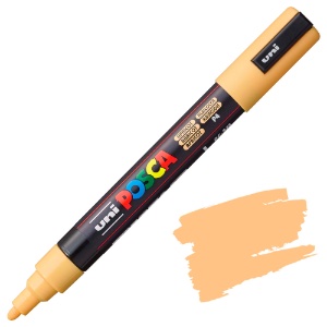 Uni POSCA PC-5M Acrylic Paint Marker Medium Bullet 2.5mm Apricot