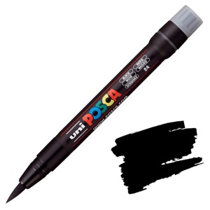 Uni POSCA PCF-350 Acrylic Paint Marker Brush Black